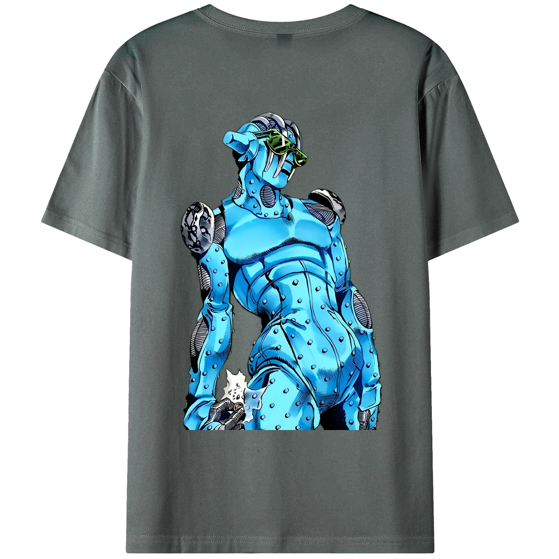 （画像用） ジョジョの奇妙な冒険 JoJo's Bizarre Adventure 綿100％ メンズ半袖Tシャツ（バックプリント） 通気性